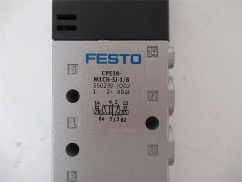 Festo CPE14-M1CH-5J-1/8; Solenoid Valve 24V 5/2-Way 550239