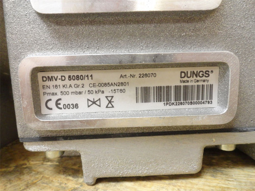 Dungs DMV-D5080/11; Dual Modular Gas Valve 226070 3-1/4" DN80