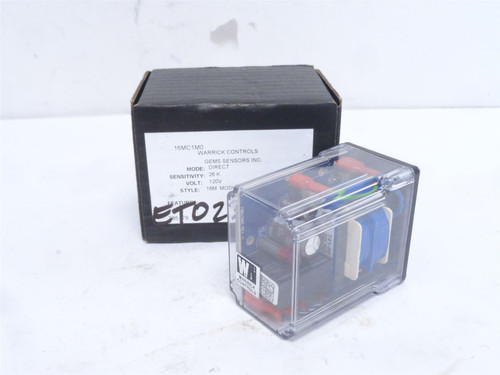 GEMS 16MC1M0; Relay Control Module 10A; 120VAC; 1-NC; 1-NO
