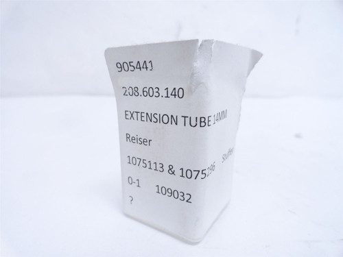 Vemag 208.603.140; Stuffer Extension Tube;  Size: 14mm