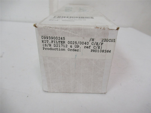 Busch 993900245; Vacuum Filter 0025/0040 C/E/F Sealed Box
