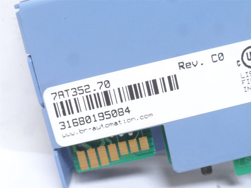 B+R 7AT352.70; Analog Input Module; 2-Inputs; PT100; 3-Wire