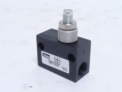 Parker VQB22-Q-O-5; Threaded Flow Regulator 10BAR; 1/4NPT