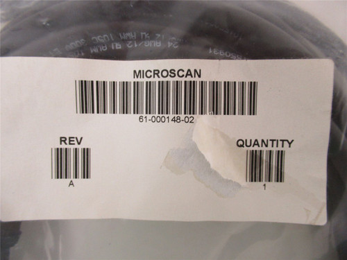 Microscan 61-000148-02; Cable 2 Pin Plug (Screw-on) 3M