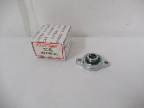 Asahi MUFL002; 2-Bolt Flange Bearing  15mm ID