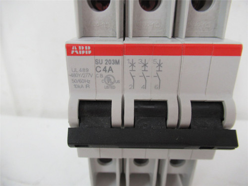 ABB SU203MC4A; Mini Circuit Breaker 4A  3P