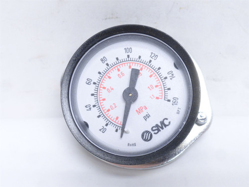 SMC K40-MP1.0-N01MS-C; Pressure Gauge; 160PSI; 40mm Dial