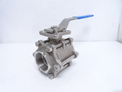 Genebre 2027-10; Ball Valve; SS; 2-1/2NPT; 1000WOG