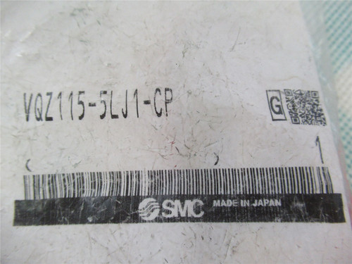 SMC VQZ115-5LJ1-CP; Solenoid Valve 24 VDC (NO base)