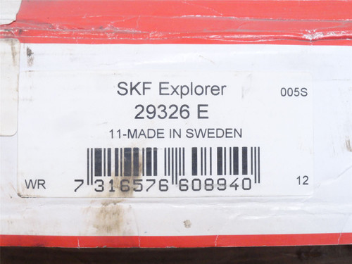 SKF 29326E; Spherical Roller Thrust Bearing 130mmID x 225mmOD