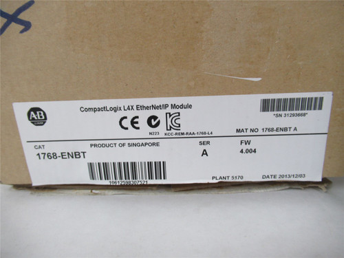 Allen-Bradley 1768-ENBT;  Ethernet Module /IP 10/100 MBPS