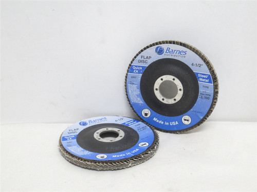 Barnes BD3211; Lot-2 Flap Discs; 80 Grit; Type: 29; 4-1/2"