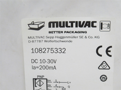 Multivac 108275332; Cylinder Switch MZR1; 10-30VDC; 200mA