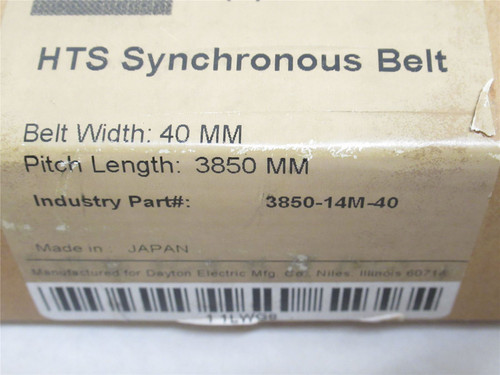 Bando 3850-14M-40; HTS Belt 3850mmL 40mmW 14mm Pitch