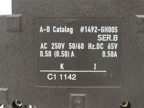 Allen-Bradley 1492-GH005; Mini Circuit Breaker; 0.5A