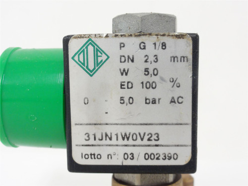 ODE 31JN1W0V23; Solenoid Valve; 230V; 5 Watts; 1/8" Ports