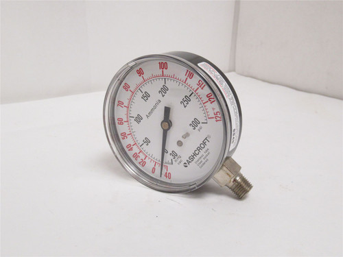 Ashcroft 351005M02LXR5V/300; Compound Gauge 30Hg-0-300psi
