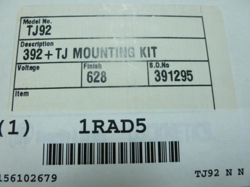 MFG- TJ92; Mounting Plate; Top Jamb; Inswing Doors; 20-1/2" L