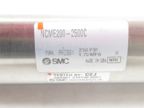 SMC NCME200-2500C; Air Cylinder; SS; 2"ID x 25" Stroke