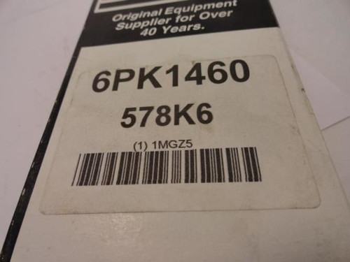 Bando 6PK1460; Serpentine Belt; Industry Number 575K6