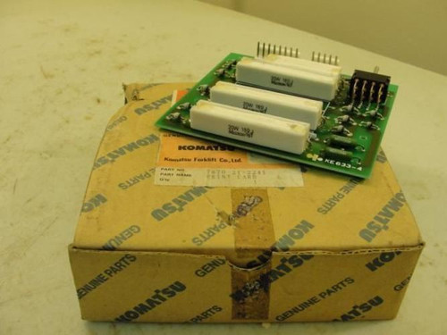 Komatsu 7870-21-2241; Print Card