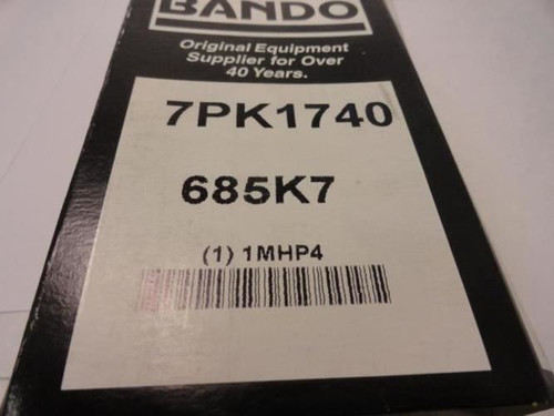 Bando 7PK1740; Serpentine Belt 685K7; 7-ribs 68.5"L; 1MHP4