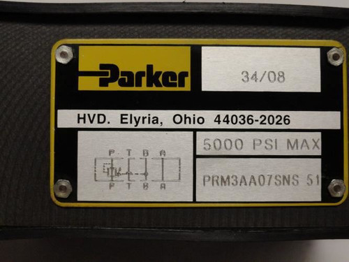 Parker PRM3AA07SNS-51; Sandwich Valve; 5000PSI
