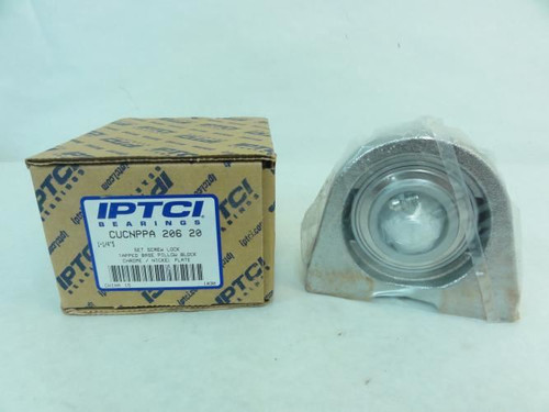 IPTCI CUCNPPA206-20; Pillow Block Bearing; 1-1/4"ID