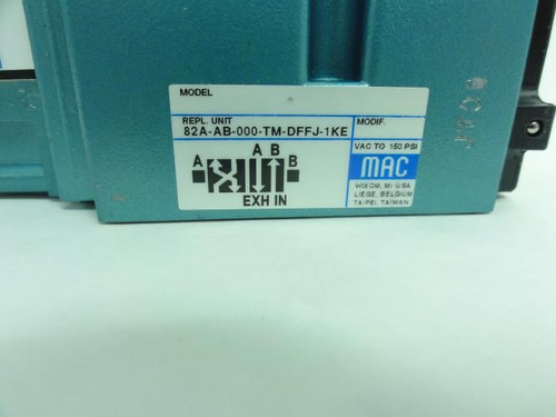 MAC 82A-AB-000-TM-DFFJ-1KE; Solenoid Valve Assembly 24VDC; 2.4W
