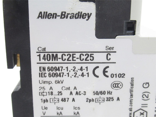 Allen-Bradley 140M-C2E-C25; Motor Protector; 18~25A; 3P; 600V
