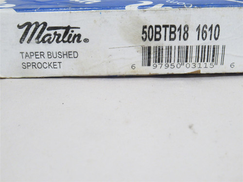 Martin 50BTB18 1610; Bushed Sprocket #50; 18 Teeth