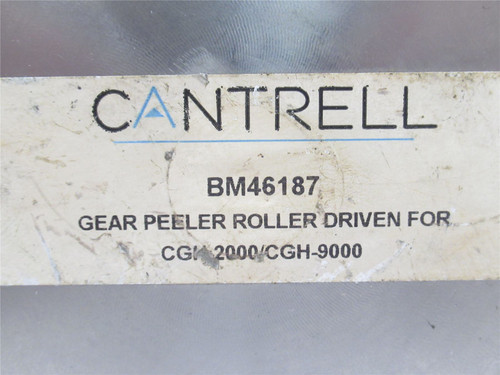 Cantrell BM46187; Peeler Roller Gear; SS; 3/4"ID; 37 Teeth