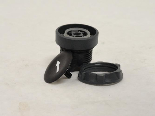 Schneider ZB5AA335; Black Flush Pushbutton; W/Arrow Up