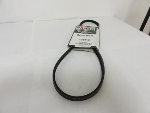 Bando 3PK850; Serpentine Belt 335K3; 3-ribs 33.5"L; 2JZE4
