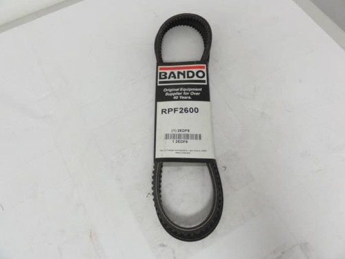 Bando 2EDF9; Auto V-Belt; Industry Number RPF2600