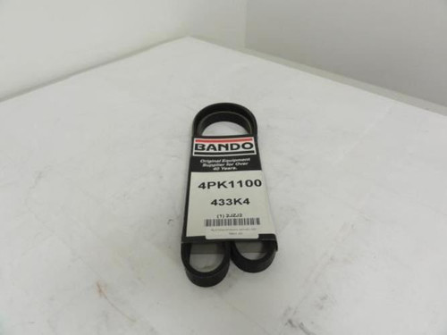 Bando 4PK1100; Serpentine Belt 433K4; 4-ribs 43.3"L; 2JZJ2