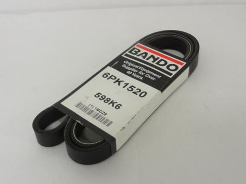 Bando 598K6; Serpentine Belt; 6PK1520; 59.8"; 1MGZ9