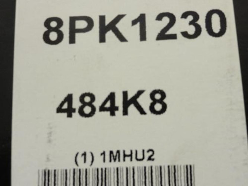 Bando 484K8; Serpentine Belt; 8PK1230
