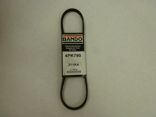 Bando 4PK790; Serpentine Belt 311K4; 4-ribs 31.1"L; 1MGH6