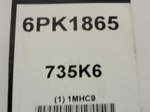 Bando 735K6; Serpentine Belt; 6PK1865; 73.5"; 1MHC9