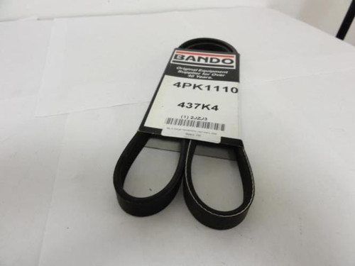 Bando 4PK1110; Serpentine Belt 437K4; 4-ribs 43.7"L; 2JZJ3