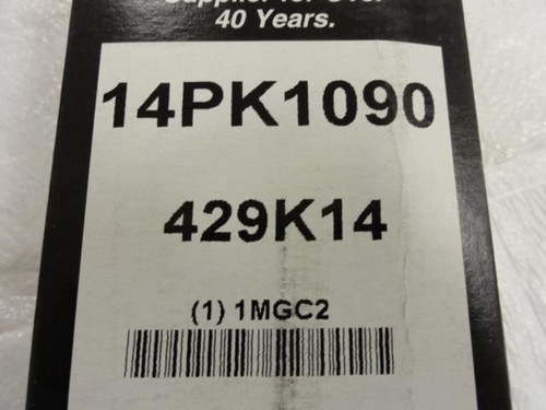 Bando 1MGC2; Belt; 14-Rib; 42.9"; 429K14; 14PK1090