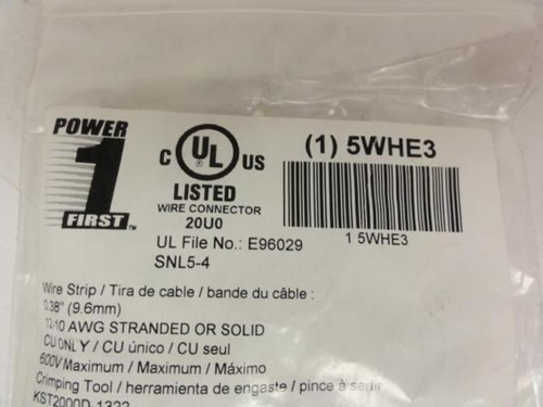 Power First 5WHE3; Fork Terminal; 12 to 10 AWG; PK50