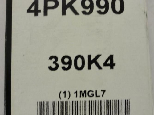 Bando 4PK990; Serpentine Belt 390K4; 4-ribs 39.0"L; 1MGL7