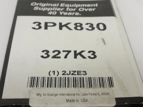 Bando 2JZE3; Serpentine Belt; Industry Number 327K3