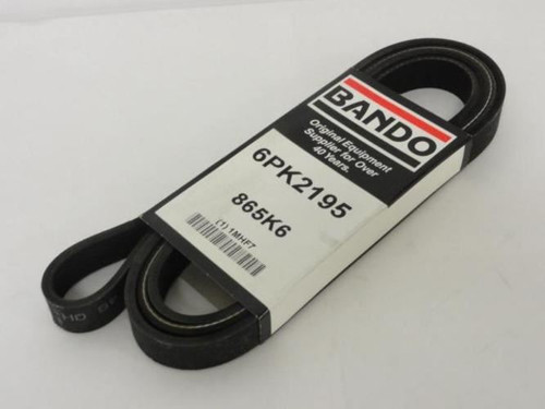 Bando 865K6; Serpentine Belt; 6PK2195; 1MHF7; 86.5"