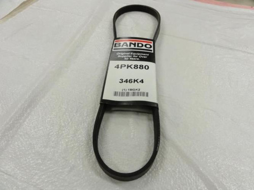 Bando 4PK880; Serpentine Belt 346K4; 4-ribs 34.6"L; 1MGK2