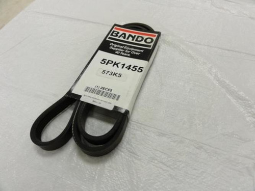 Bando 5PK1455; Serpentine Belt 573K5; 5-ribs 57.3"L; 2ECE5