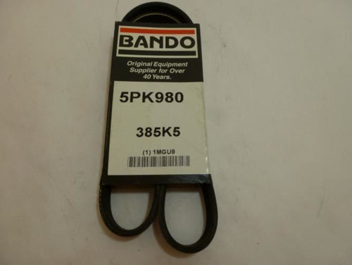 Bando 385K5; Serpentine Belt 5PK980
