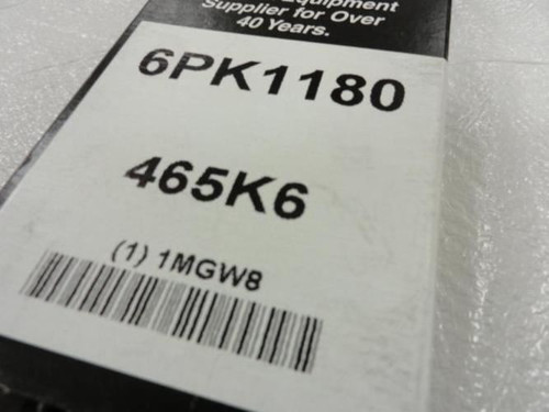 Bando 1MGW8; Serpentine Belt; 46.5"Long; Industry 465K6